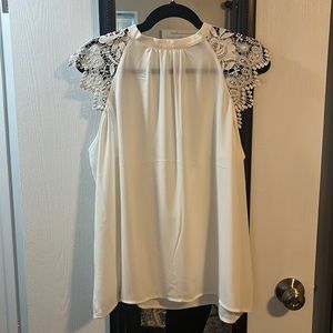 NWOT white high neck express top